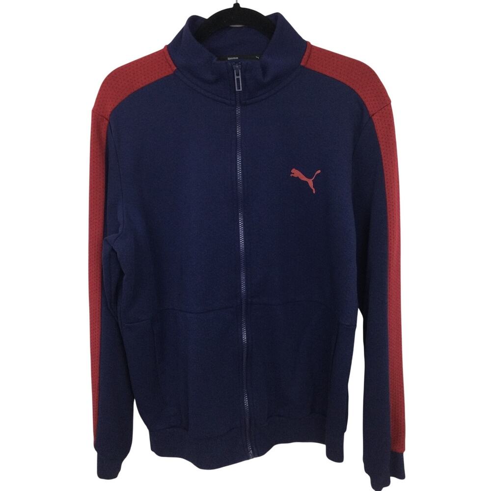 Puma Drycell Retro Y2K Streetwear Mock Neck Athleisure Full Zip Track Jacket M